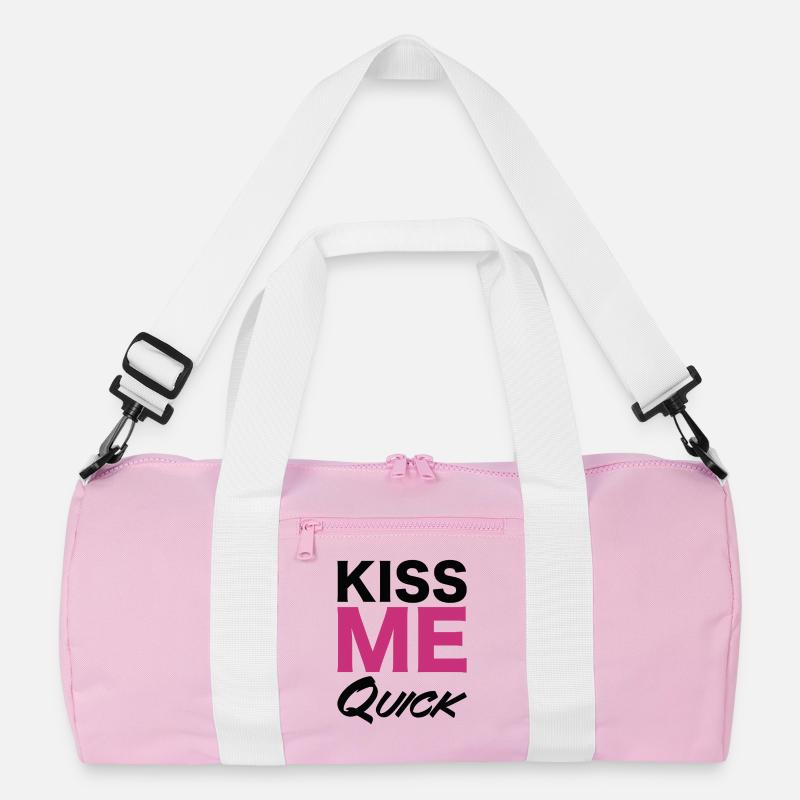 Conception de typographie rapide Kiss Me Sac de sport recyclé