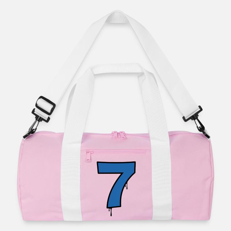 Graffiti Seven Blue Drops Recycled Duffel Bag