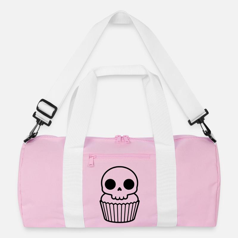 Spooky Cupcake | Halloween Skull Recycled Duffel Bag
