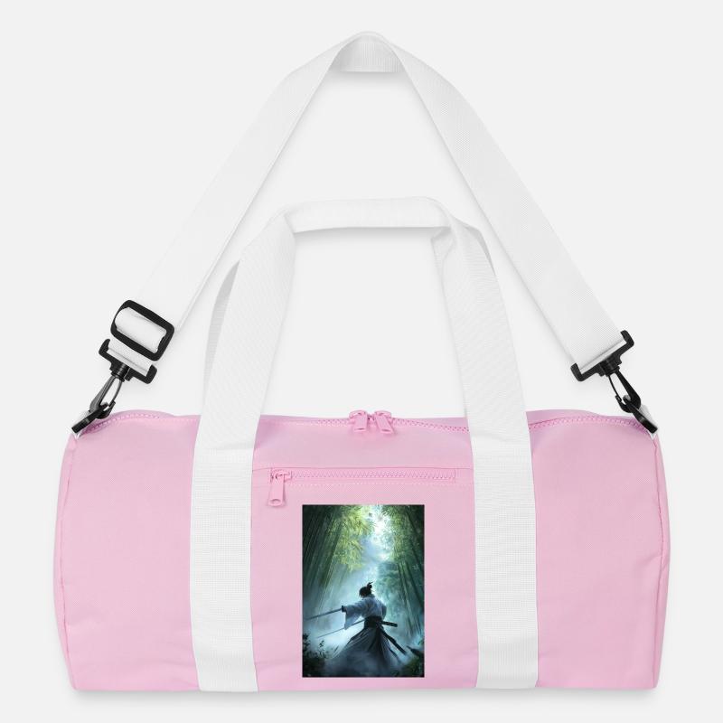 Samurai im Wald Recycelte Duffel Bag
