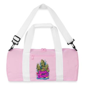 Sour Diesel - Recycled Duffel Bag - pink/white - Front