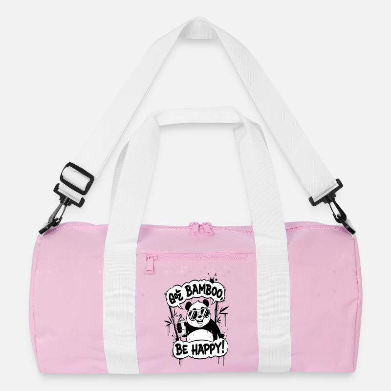 Panda Graffiti Sei glücklich Recycelte Duffel Bag