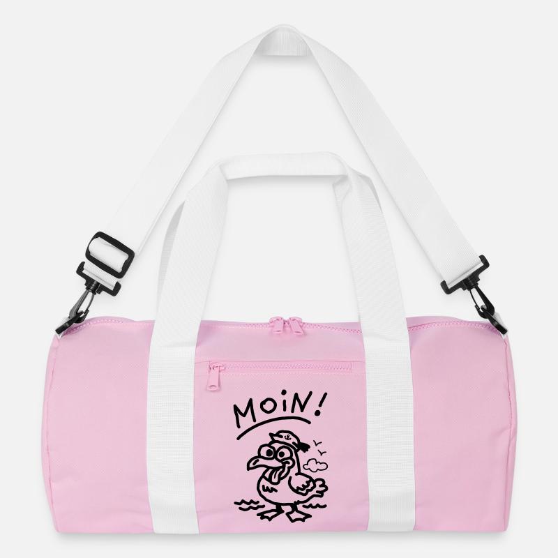 Moin dämliche Möwe witzige Möwe meer urlaub strand Recycelte Duffel Bag