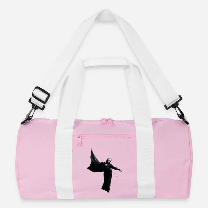 Dunkler Schattenkrieger mit rotem Lichtstab Recycelte Duffel Bag