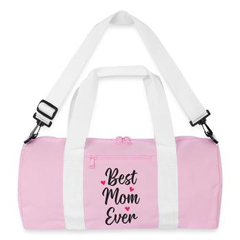 Beste Mutter aller Zeiten - Recycelte Duffel Bag - Rosa/Weiß - Vorne