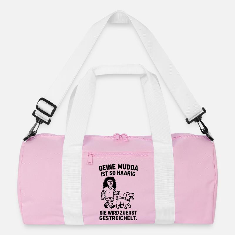 deine mutter haarig witz Recycelte Duffel Bag