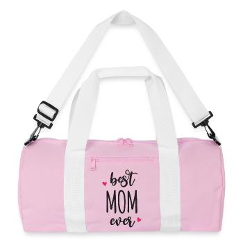 Beste Mutter aller Zeiten - Recycelte Duffel Bag - Rosa/Weiß - Vorne