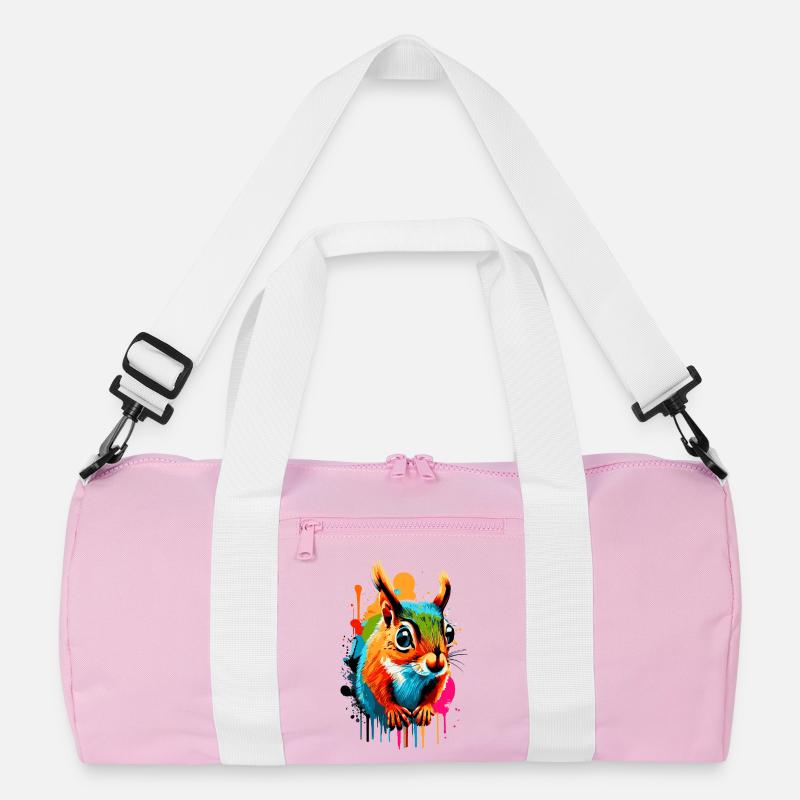 Eichhörnchen Sciurus - Squirrel Farbenfroh Recycelte Duffel Bag
