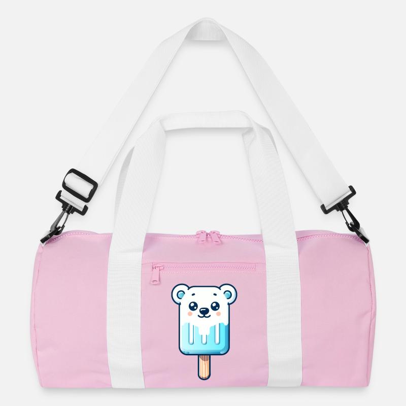 Ein Eis in Form eines lächelnden Eisbären Recycelte Duffel Bag