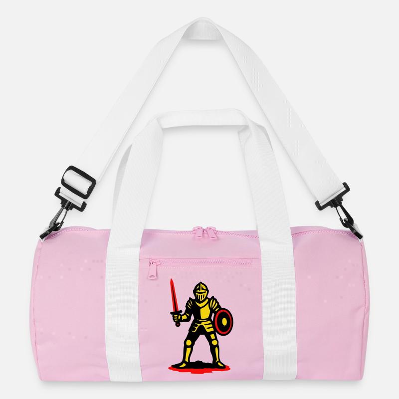 Chevalier jaune à l’épée rouge Sac de sport recyclé