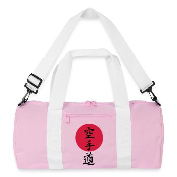 Karate - Recycelte Duffel Bag - Rosa/Weiß - Vorne