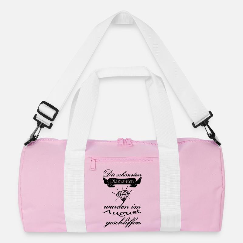 August Diamanten Geburtstag Geschenk Spruch Recycelte Duffel Bag