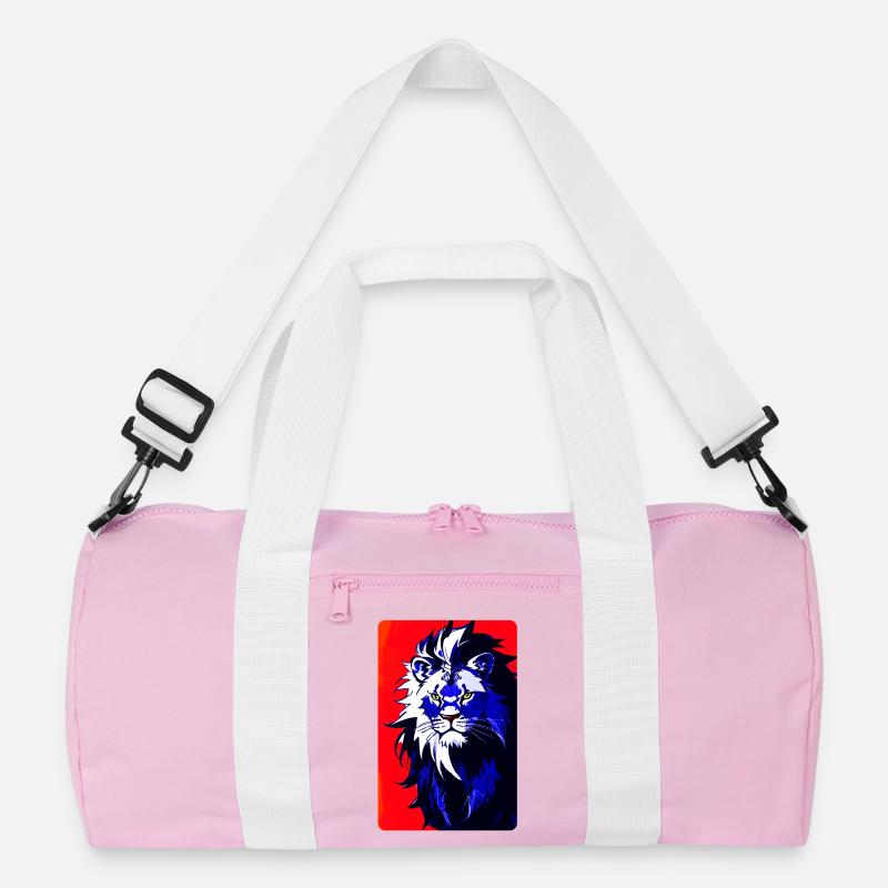 Blauer Löwe (Design 2) Recycelte Duffel Bag