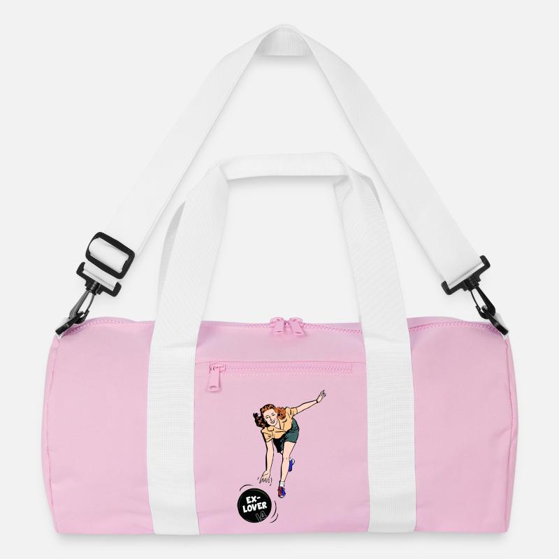Ex-Lover Bowling – Retro Comic Style Recycelte Duffel Bag