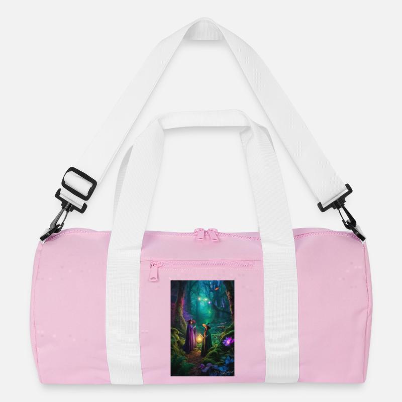 Moonlit Coven in Enchanted Forest Recycled Duffel Bag