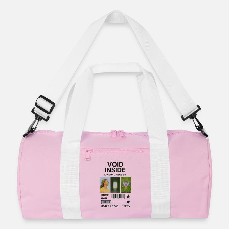 Inner Void: Collage Light Flower Recycelte Duffel Bag