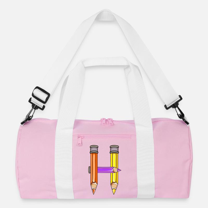 ANFANGSBUCHSTABE H SCHULKIND KINDERGARTEN Recycelte Duffel Bag