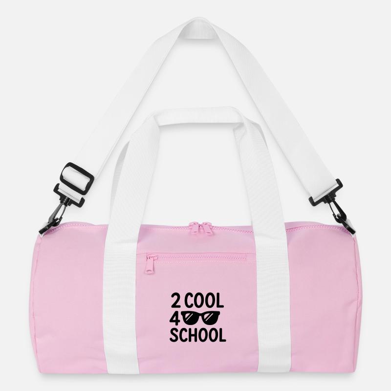 2 cool 4 Schule - Recycelte Duffel Bag - Rosa/Weiß