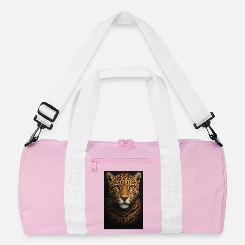 Datenanalyse-Illustration mit Leopard Recycelte Duffel Bag