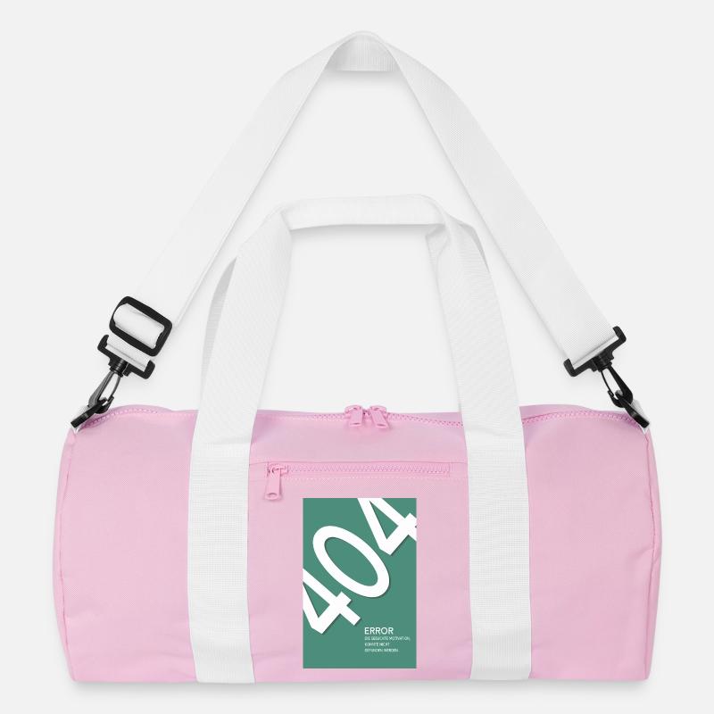 Error 404 Motivation Not Found Recycelte Duffel Bag