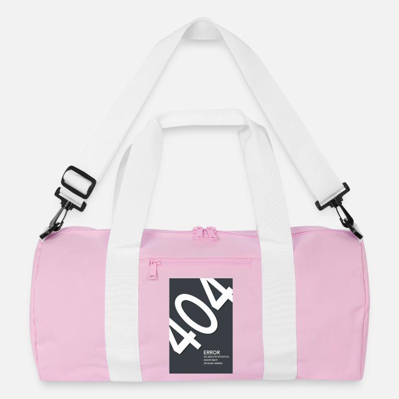 Error 404 Motivation Not Found Recycelte Duffel Bag