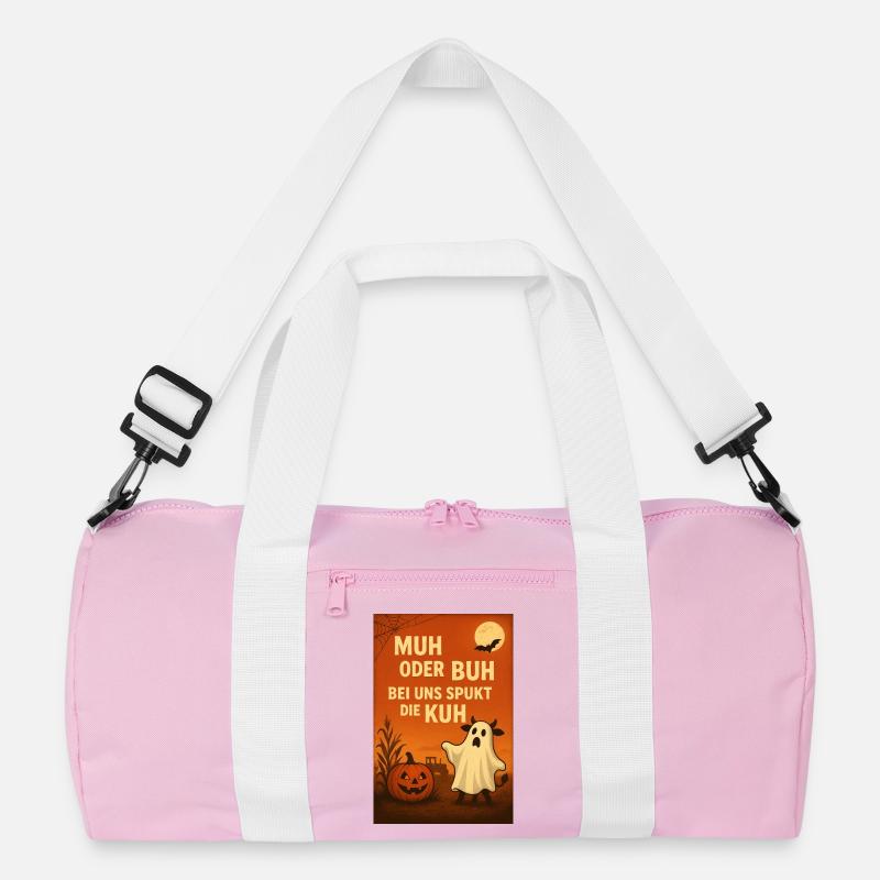 Spukkuh Halloween: MuH oder Buh Recycelte Duffel Bag