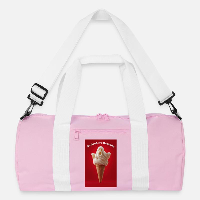 Tellement bon, c’est obsédant - Sac de sport recyclé - rose/blanc