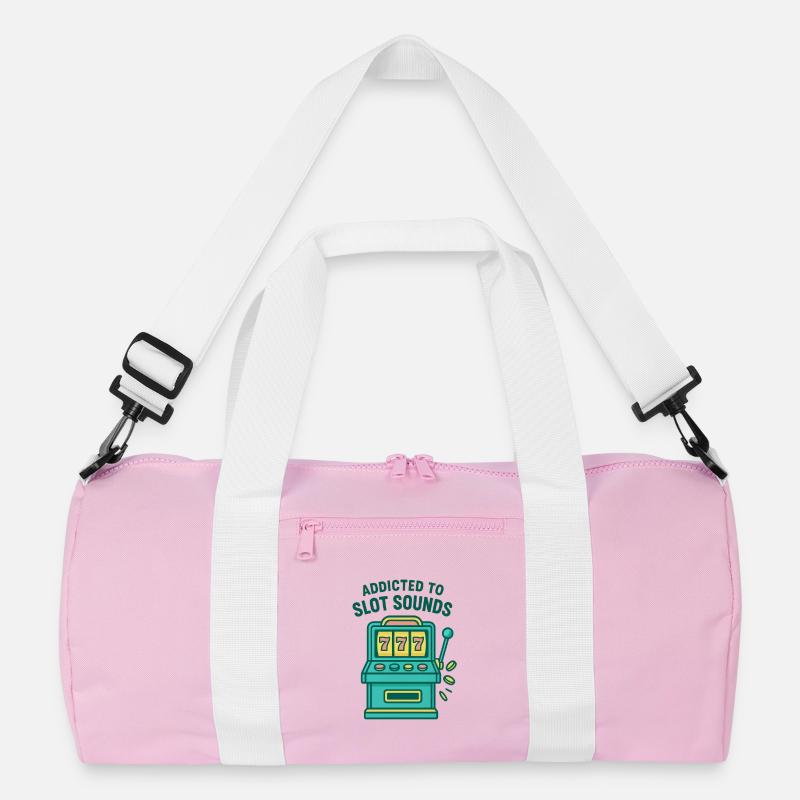 automat - Recycelte Duffel Bag - Rosa/Weiß