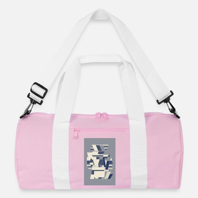 Blue Robot Warrior Recycelte Duffel Bag