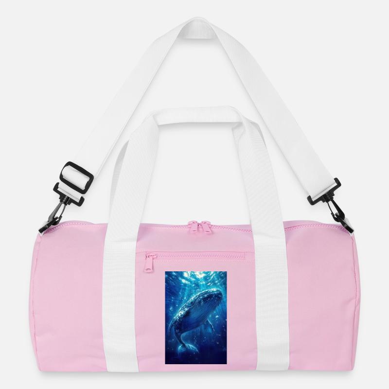 Illustration eines Wals Recycelte Duffel Bag