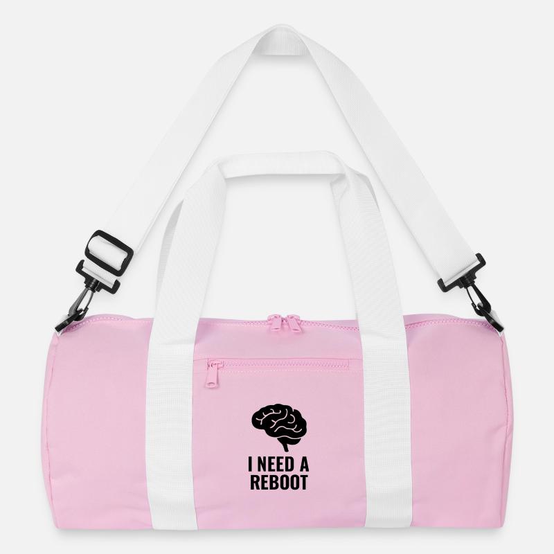 I NEED A REBOOT Recycled Duffel Bag