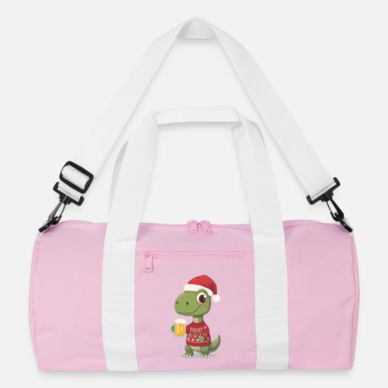 Dino Weihnachts-Festpullover Recycelte Duffel Bag