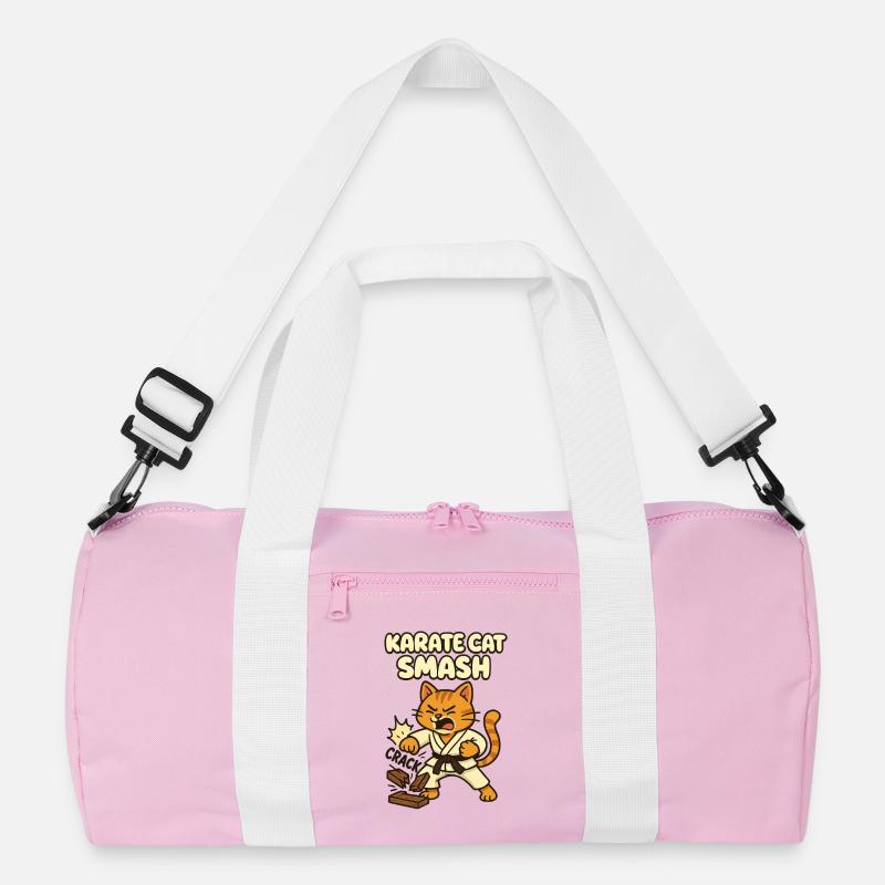 Karate Katze Smash Recycelte Duffel Bag
