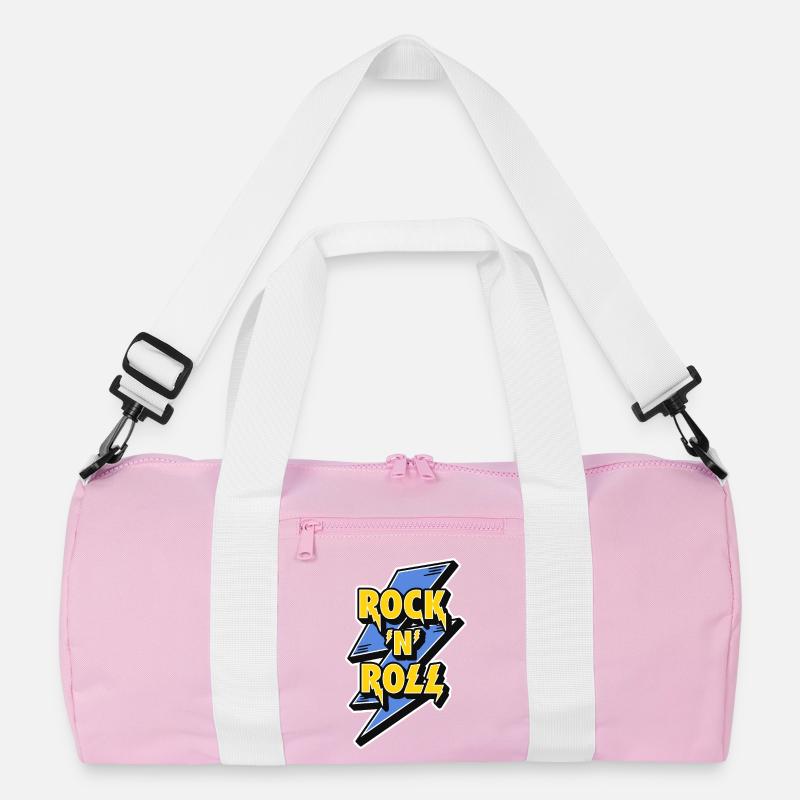 Rock 'N' Roll Lightning Bolt Recycelte Duffel Bag