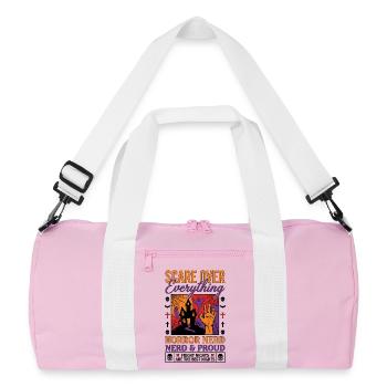 Horreur Nerd Pride Design - Sac de sport recyclé - rose/blanc - Devant