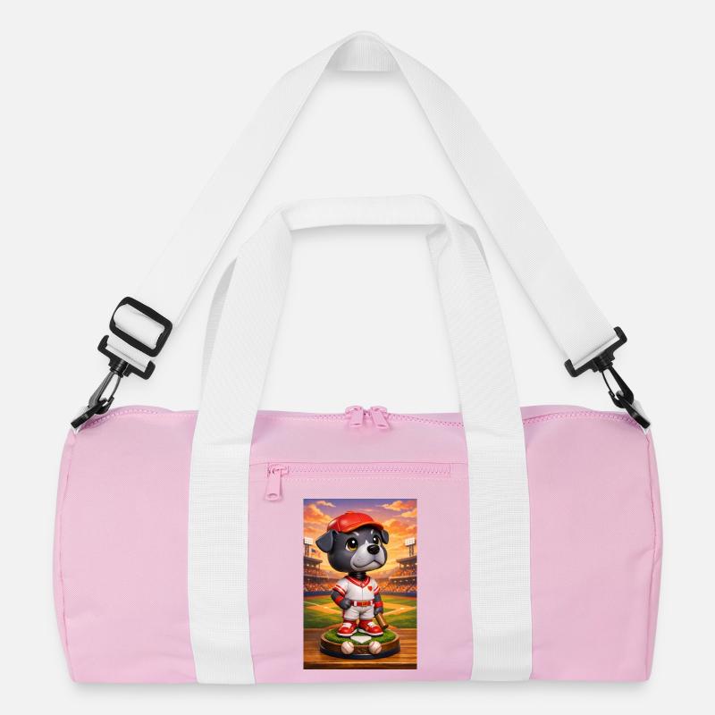 Blueball - Recycelte Duffel Bag - Rosa/Weiß