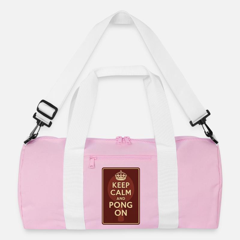 Keep Calm and Pong On / Ping Recycelte Duffel Bag
