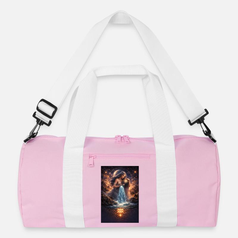 Wassermann - Recycelte Duffel Bag - Rosa/Weiß