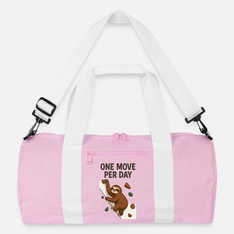 Faultier Bouldern: One Move Per Day Design Recycelte Duffel Bag