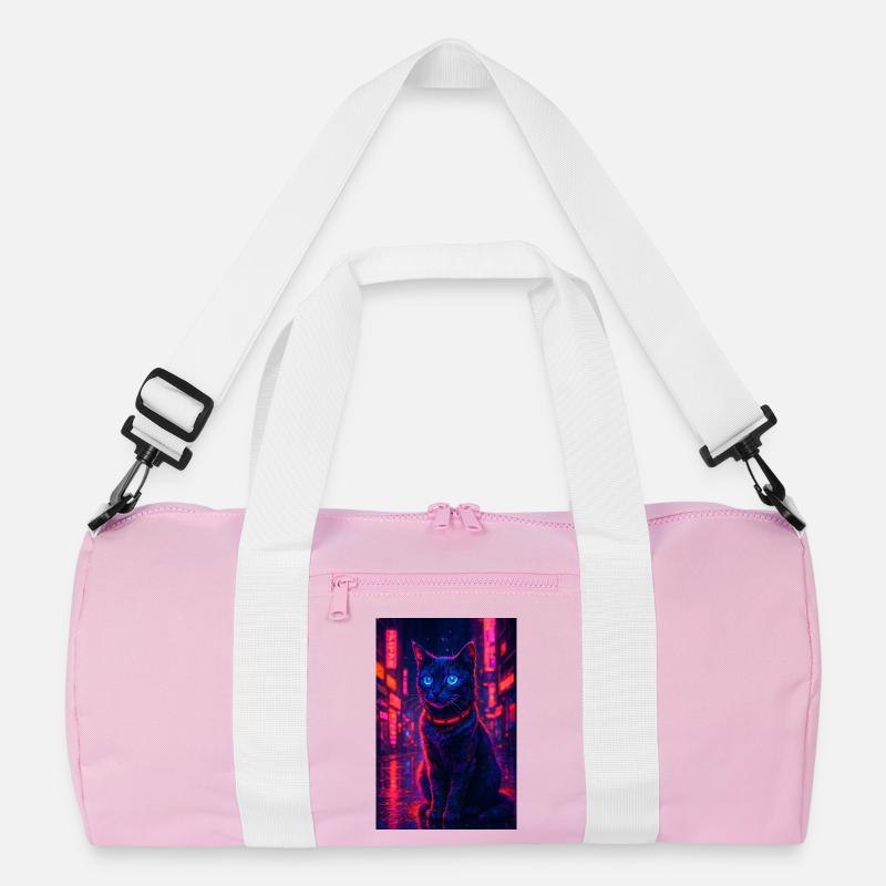 RockyZoo26 - Recycelte Duffel Bag - Rosa/Weiß