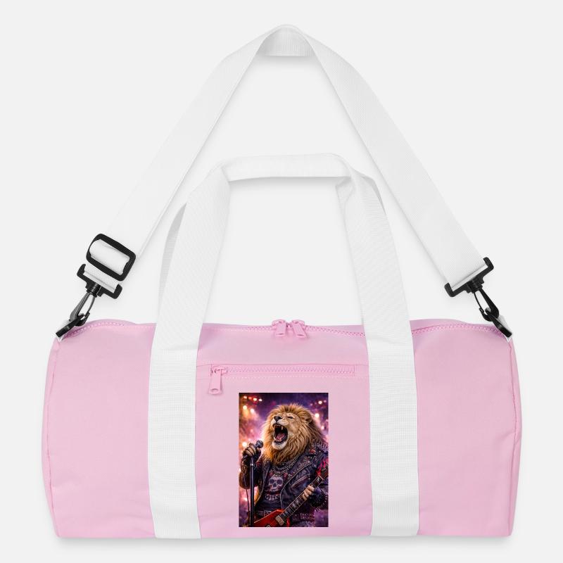 RockyZoo38 - Recycelte Duffel Bag - Rosa/Weiß