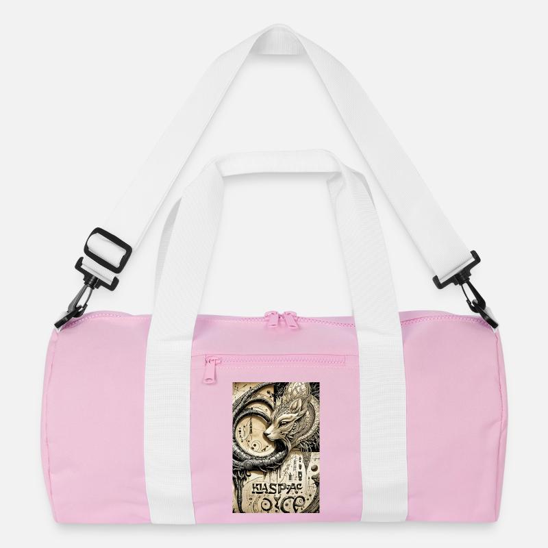 Ppatch 12 - Recycelte Duffel Bag - Rosa/Weiß