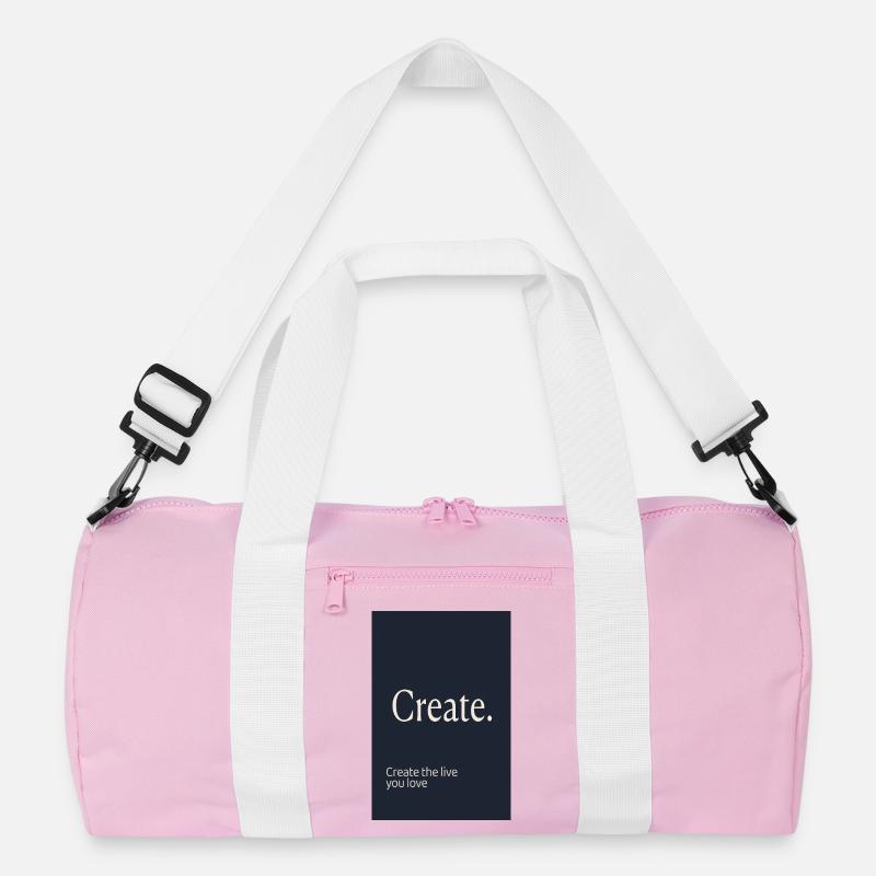 Create. – Minimalist Motivation Design Recycled Duffel Bag