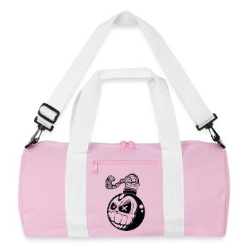 Bombe - Sac de sport recyclé - rose/blanc - Devant