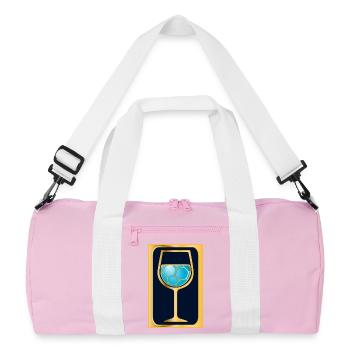 Handball Wine - Recycled Duffel Bag - pink/white - Front