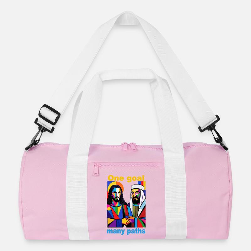 One Goal Many Paths Pop Art Duo Recycelte Duffel Bag