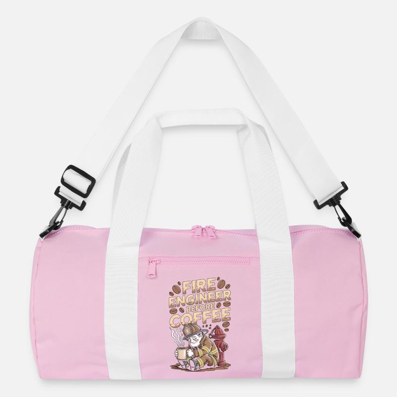 Fire Engineer Before Fire Service Coffee Lover Recycled Duffel Bag