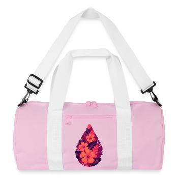 Feuilles de feu de la flore - Sac de sport recyclé - rose/blanc - Devant