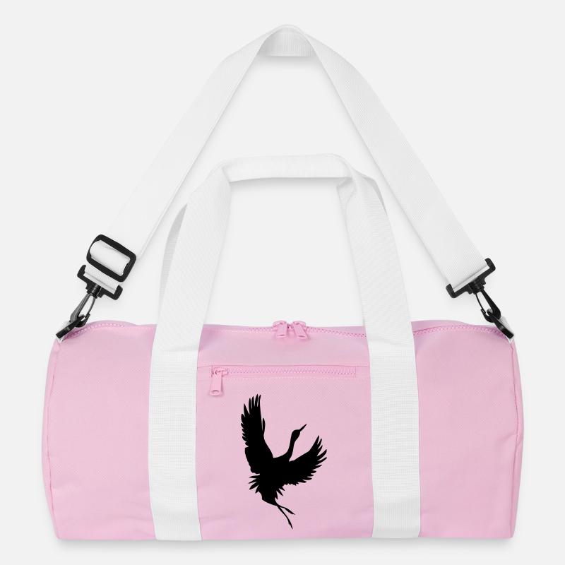Crane shadow figure Recycled Duffel Bag