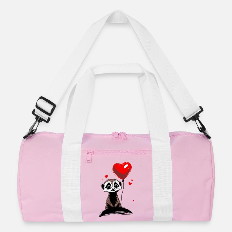 Erdmännchen Herz Luftballon - Heartful Creatures Recycelte Duffel Bag
